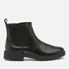 Clarks Loxham High Youth School Boots - Black Leather - Image 1