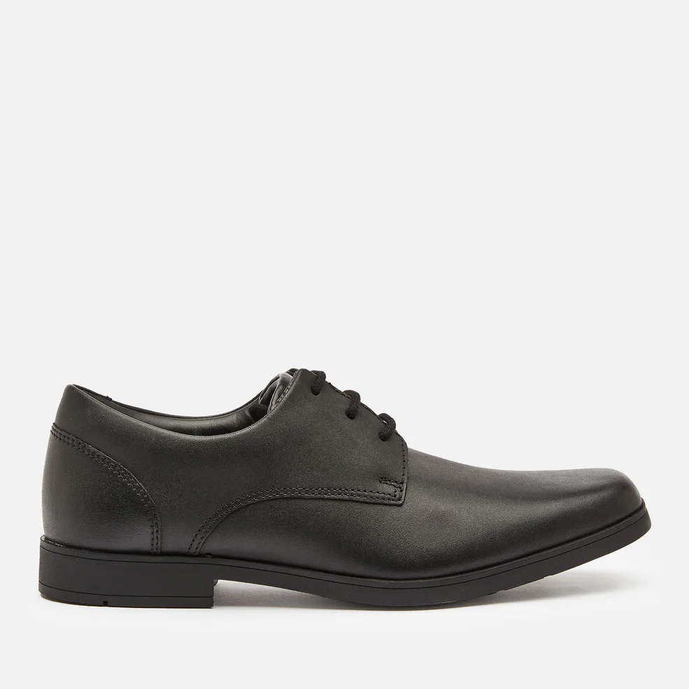 Clarks Scala Edge Youth School Shoes - Black Leather Image 1