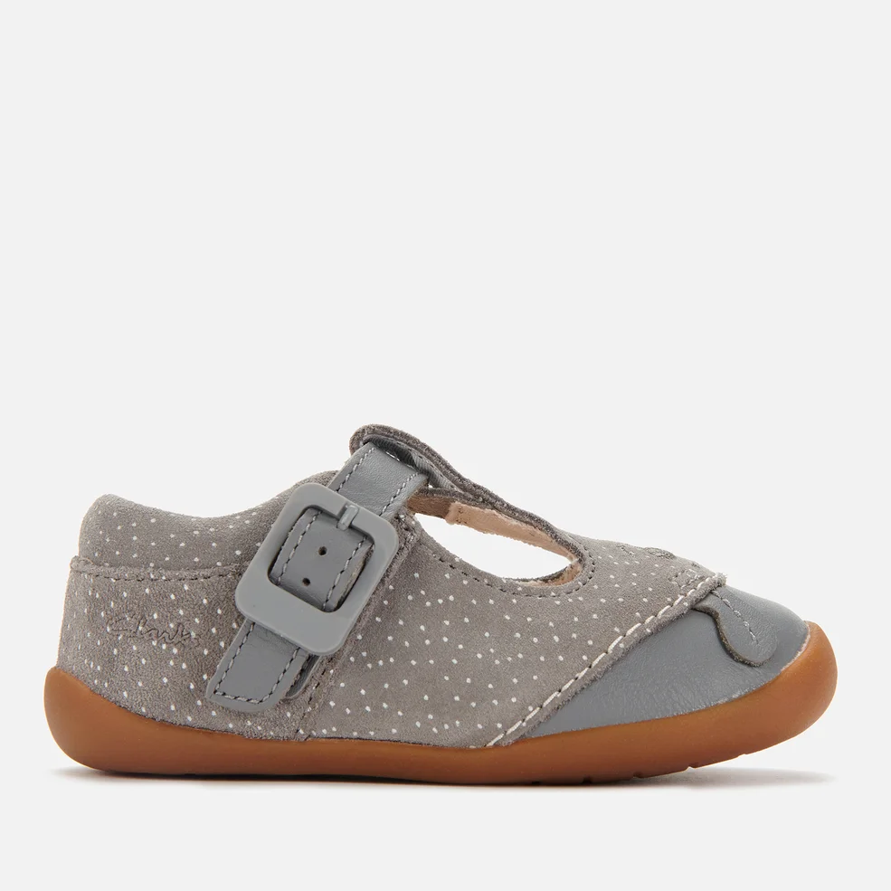 Clarks Roamer Cub Toddler Everyday Shoes - Grey Suede Image 1