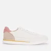 Clarks Women's Craft Run Lace Trainers - White Rose Combi - Image 1