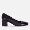 Clarks Women's Sheer 55 Leather Court Shoes - Black - Image 1