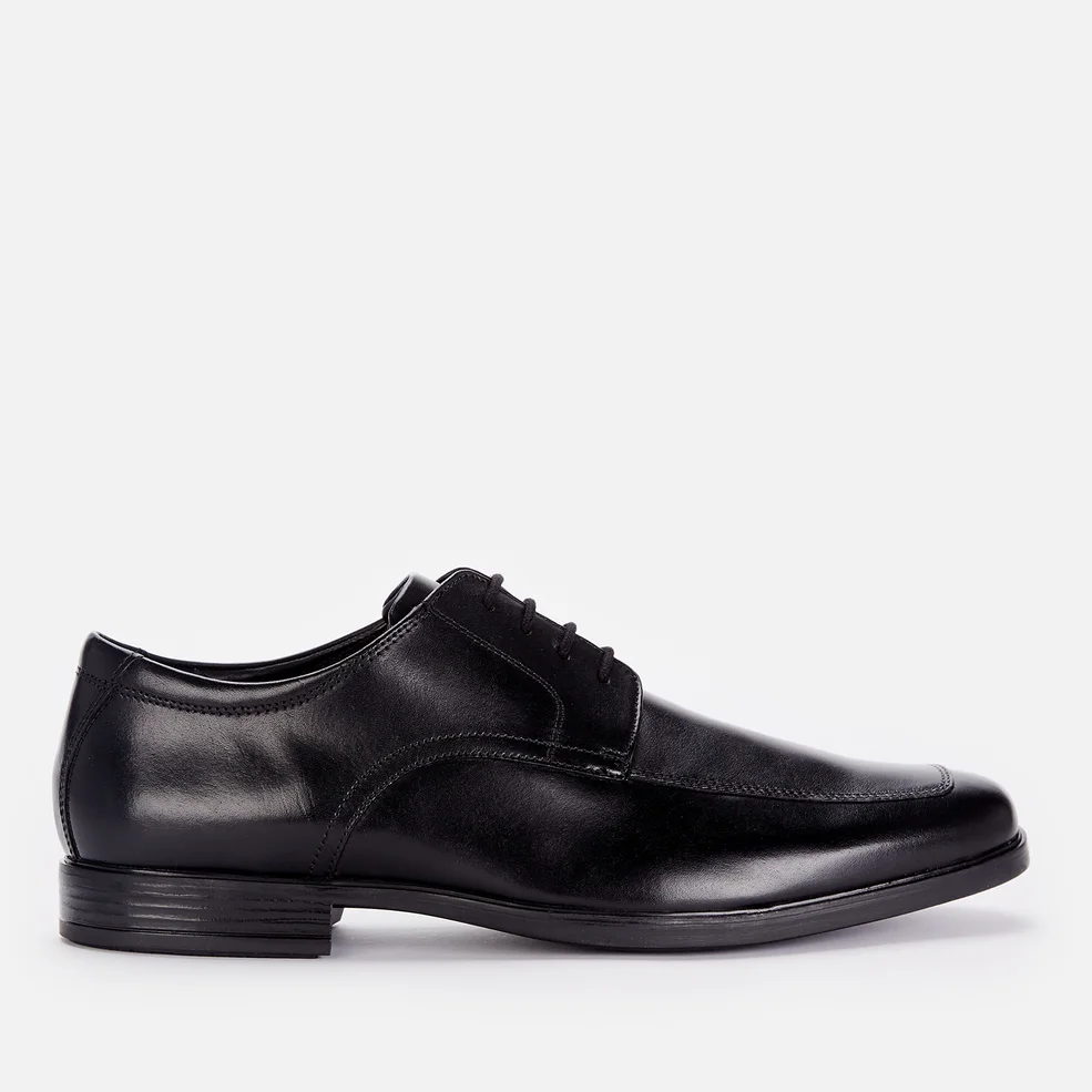 Clarks Men's Howard Apron Leather Derby Shoes - Black Image 1
