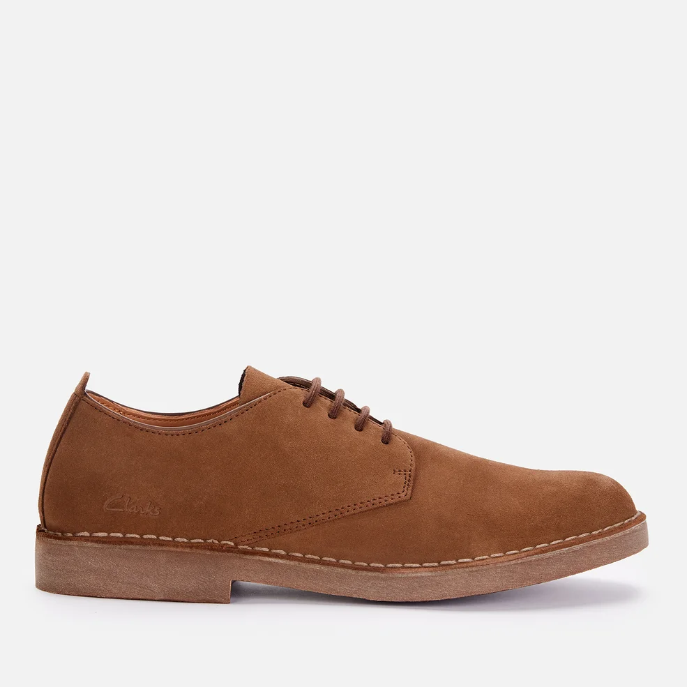Clarks Men's Desert London 2 Suede Derby Shoes - Brown Image 1