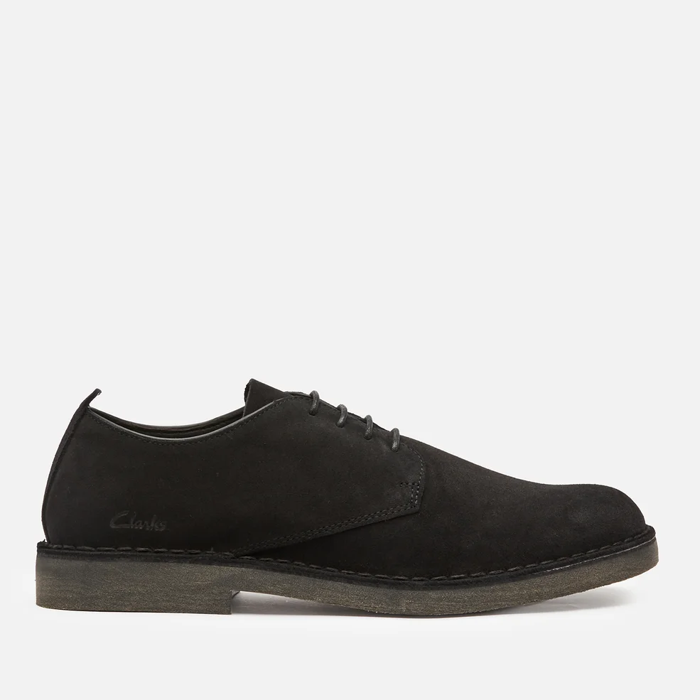 Clarks Men's Desert London 2 Suede Derby Shoes - Black Image 1