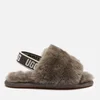 UGG Toddlers' Fluff Yeah Slide Slippers - Charcoal - Image 1