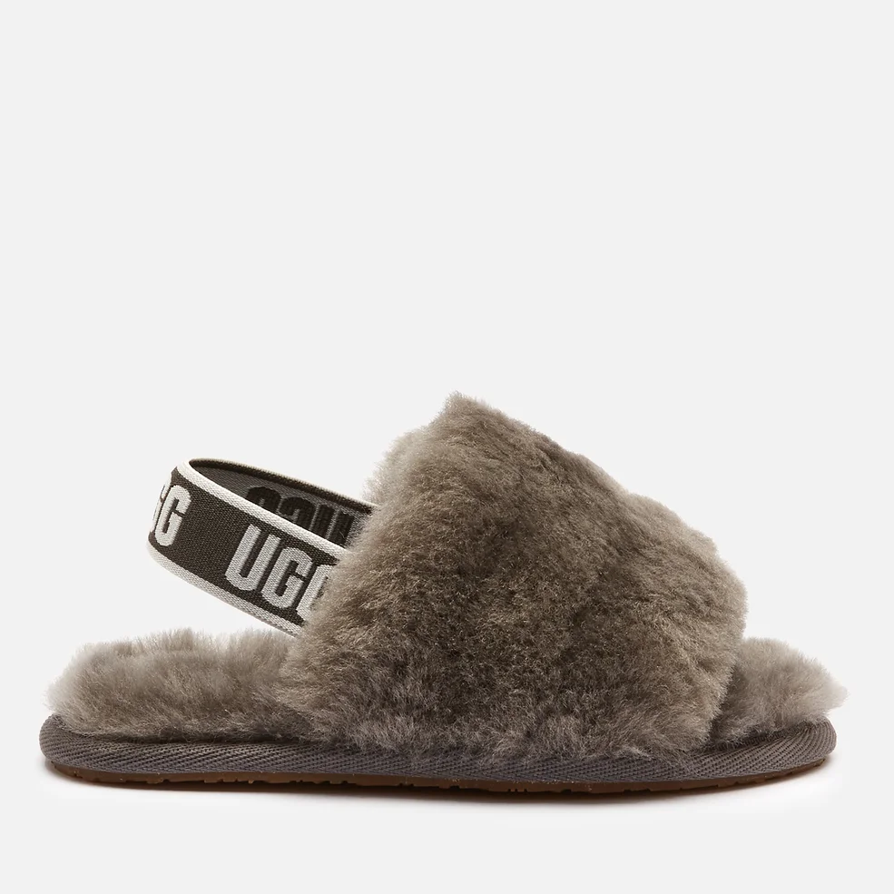 UGG Toddlers' Fluff Yeah Slide Slippers - Charcoal Image 1
