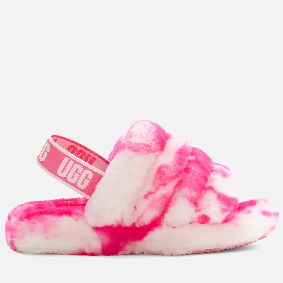 UGG Kids' Fluff Yeah Slide Slippers - Pink Image 1