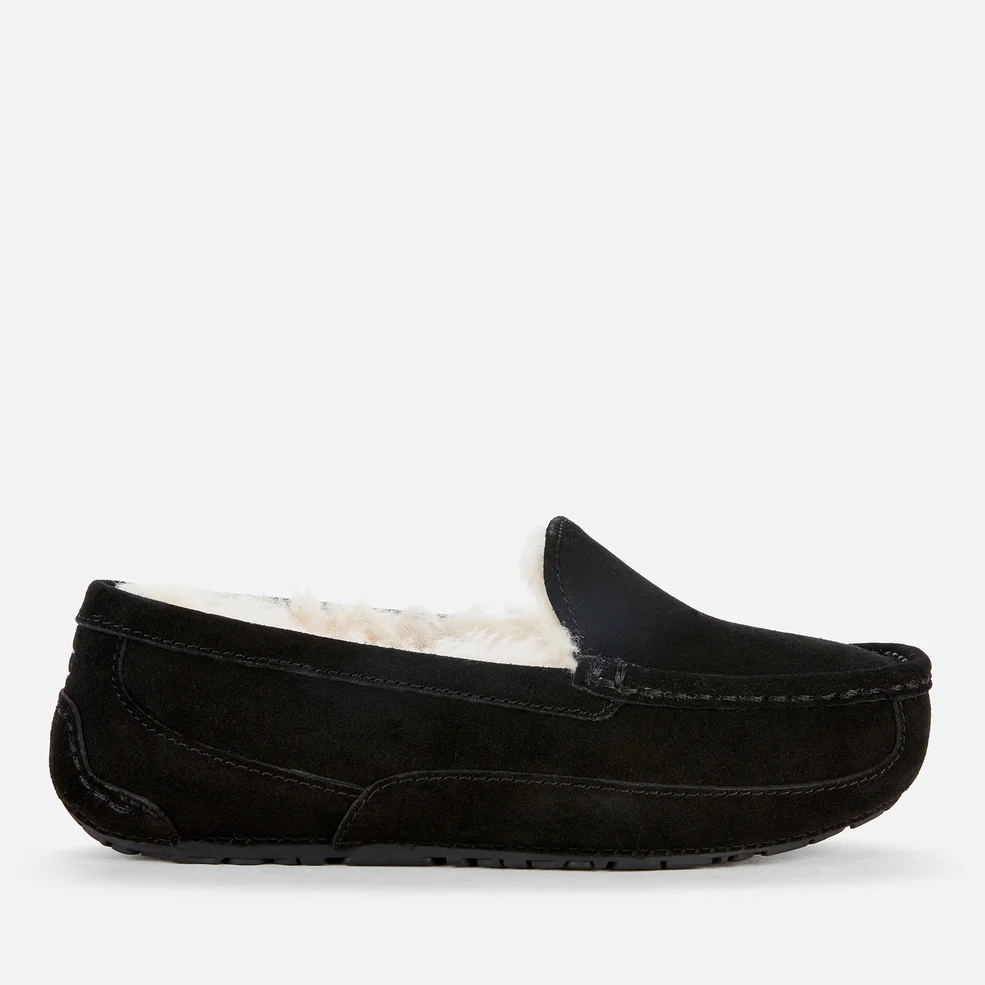 UGG Kids' Ascot Suede Slippers - Black Suede Image 1