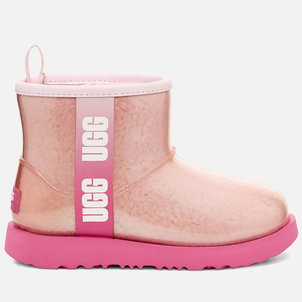 UGG Kids' Classic Clear Mini II Waterproof Boots - Pink Combo Image 1