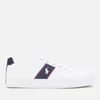 Polo Ralph Lauren Men's Hanford Recycled Canvas Low Top Trainers - White/Navy - Image 1