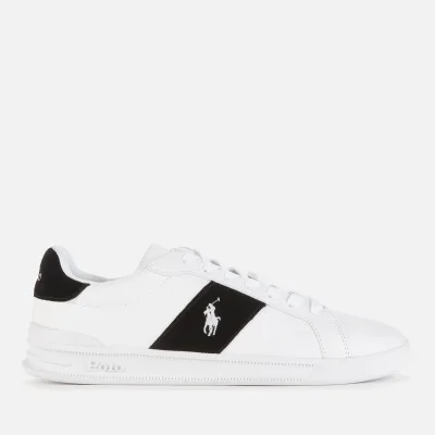 Polo Ralph Lauren Men's Heritage Court Leather Trainers - White/Black