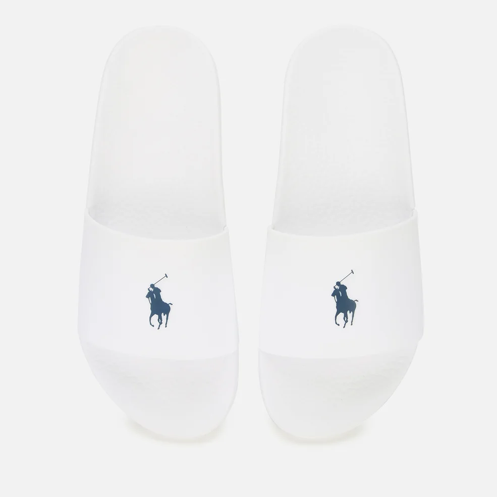 Polo Ralph Lauren Men's Slide Sandals - White/Navy PP Image 1