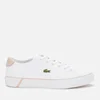 Lacoste Women's Gripshot Bl 21 1 Leather Vulcanised Trainers - White/Light Pink - Image 1