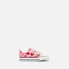 Converse Toddlers' Chuck Taylor All Star 2V Heart Print Trainers - Storm Pink/Natural Ivory - Image 1