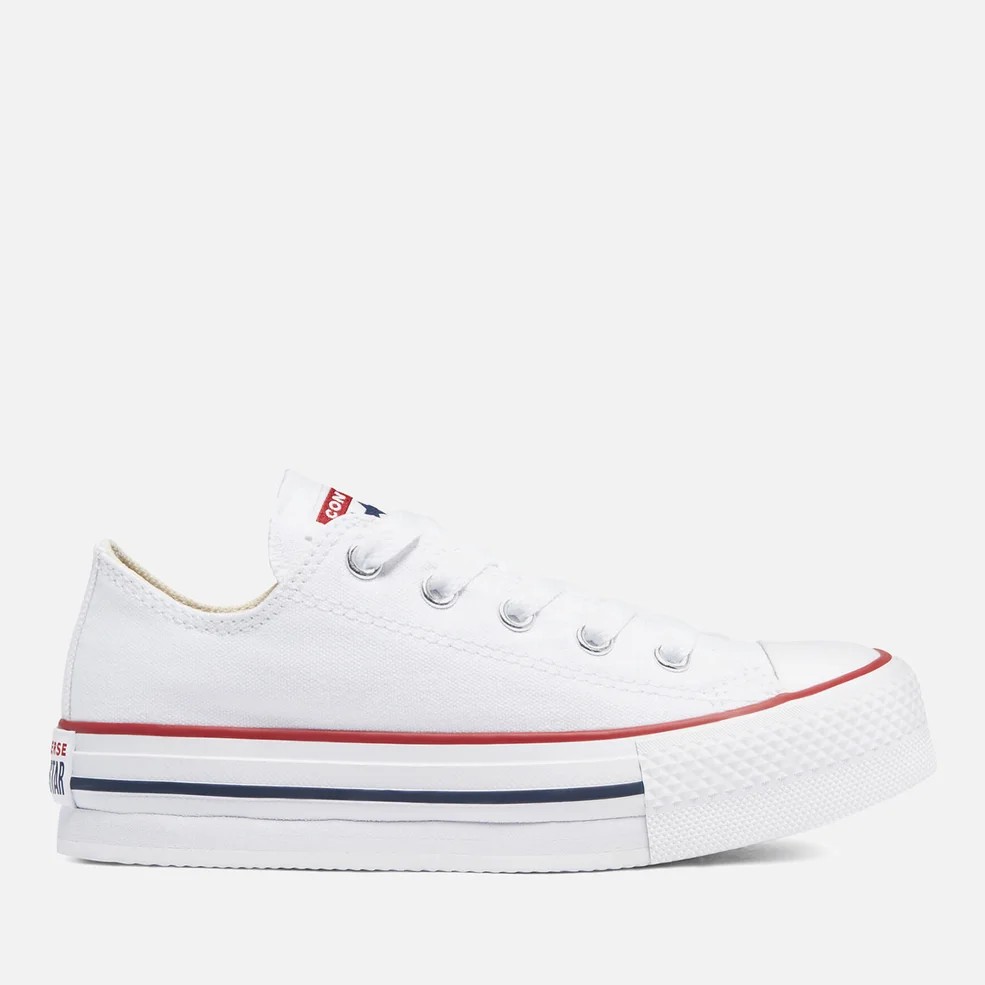 Converse Kids' Chuck Taylor All Star Eva Lift Ox Trainers - White Image 1
