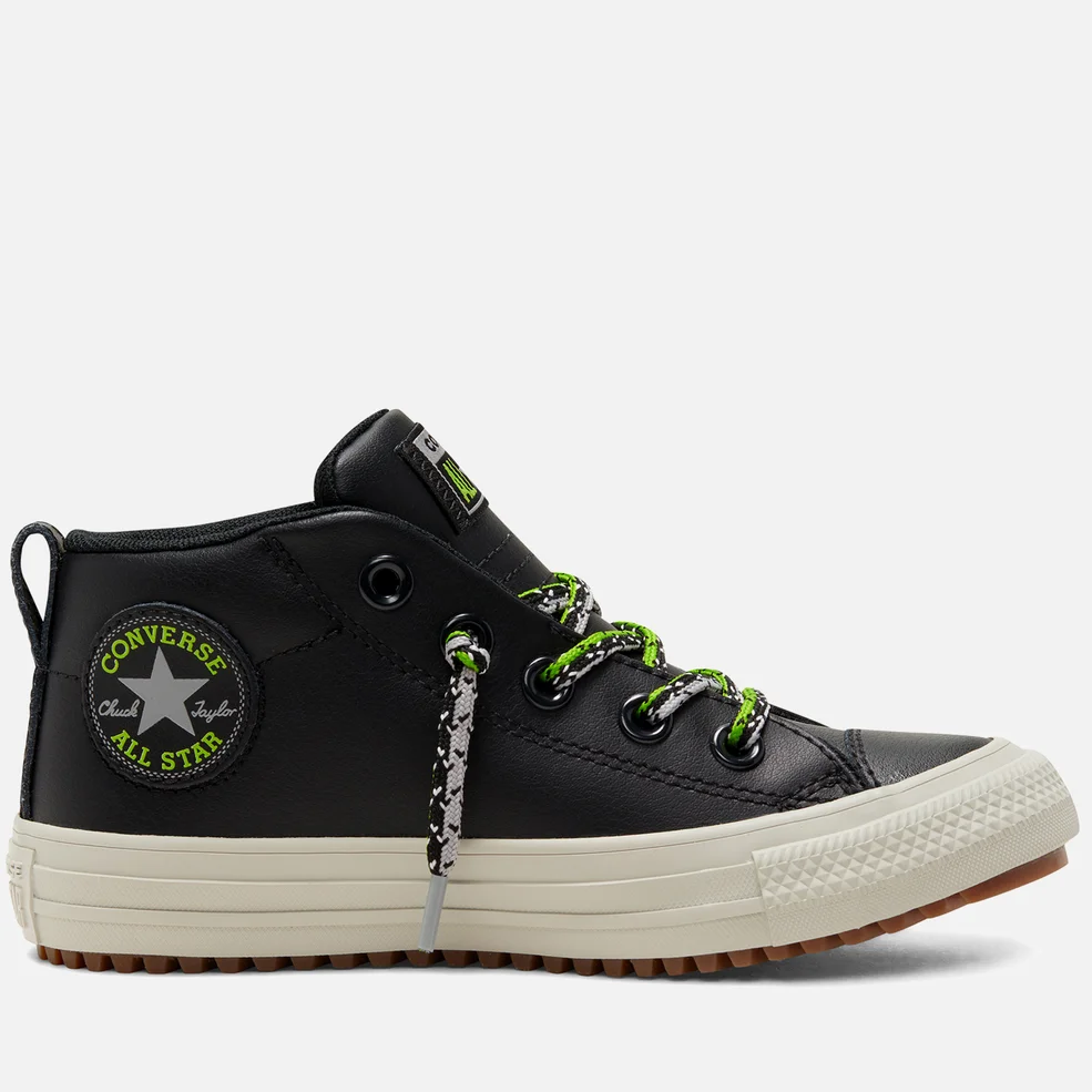 Converse Kids' Chuck Taylor All Star Street Boot - Black/Bright Pear/Dolphin Image 1