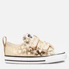 Converse Toddlers' Chuck Taylor All Star 2V Trainers - Light Gold/White - Image 1
