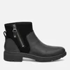 UGG Women's Harrison Zip Waterproof Leather Ankle Boots - Black - Image 1