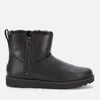 UGG Women's Classic Zip Mini Waterproof Leather Boots - Black - Image 1