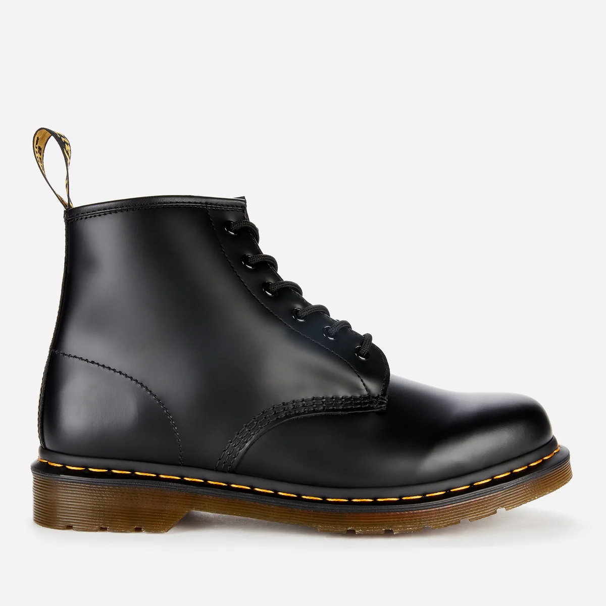 Dr. Martens 101 Smooth Leather 6-Eye Boots - Black Image 1