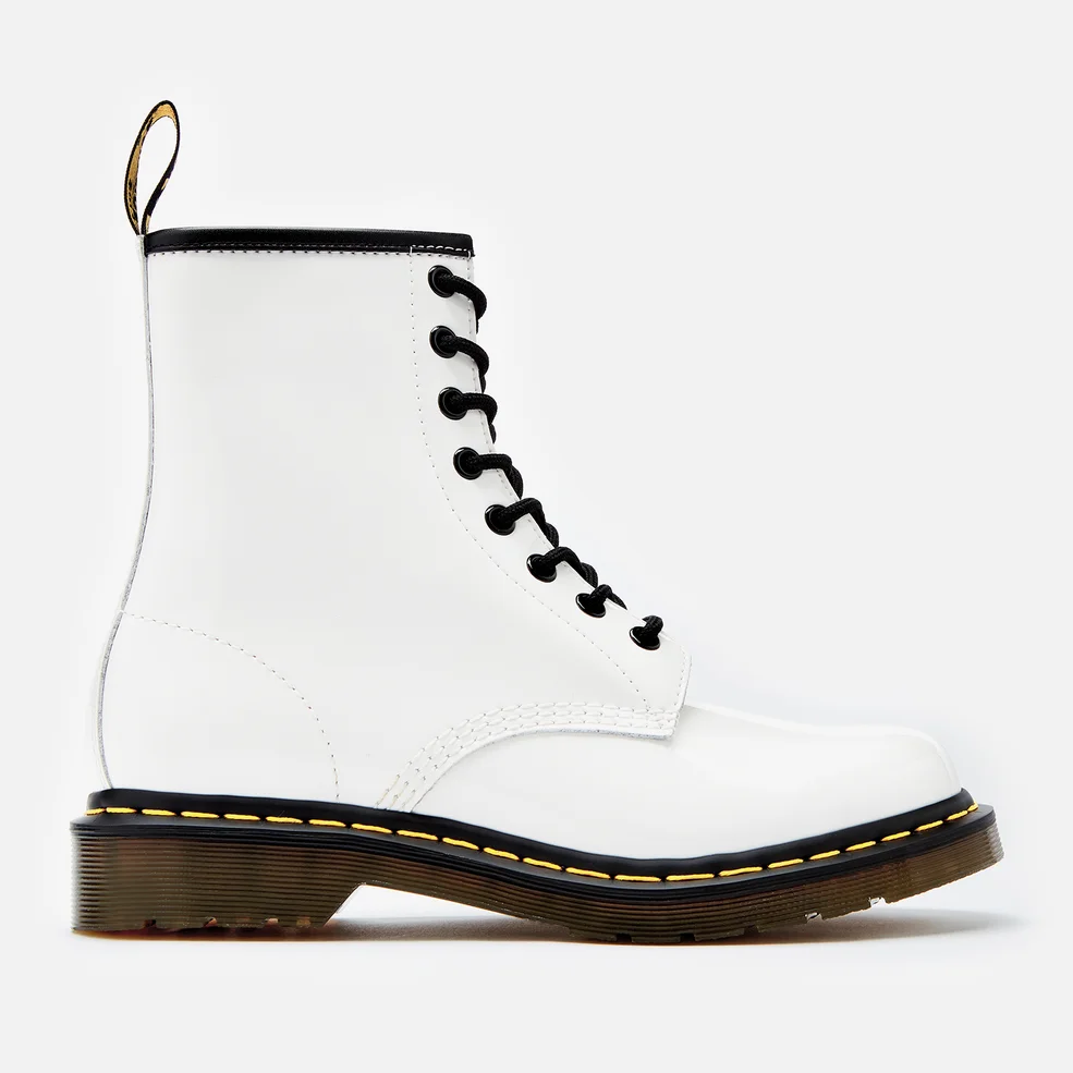 Dr. Martens Women's 1460 Patent Lamper 8-Eye Boots - White Image 1