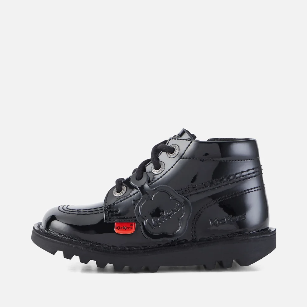 Kickers Toddlers' Kick Hi Patent Leather Zip Boots - Black Image 1