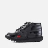 Kickers Junior Kick Hi Patent Leather Zip Boots - Black - Image 1