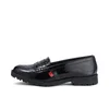 Kickers Youth Lachly Quilt Leather Loafer - Black - Image 1