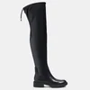 Coach Women's Lizzie Leather Over The Knee Boots - Black - Image 1