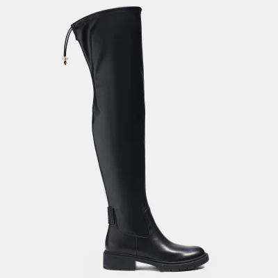 Coach Women's Lizzie Leather Over The Knee Boots - Black