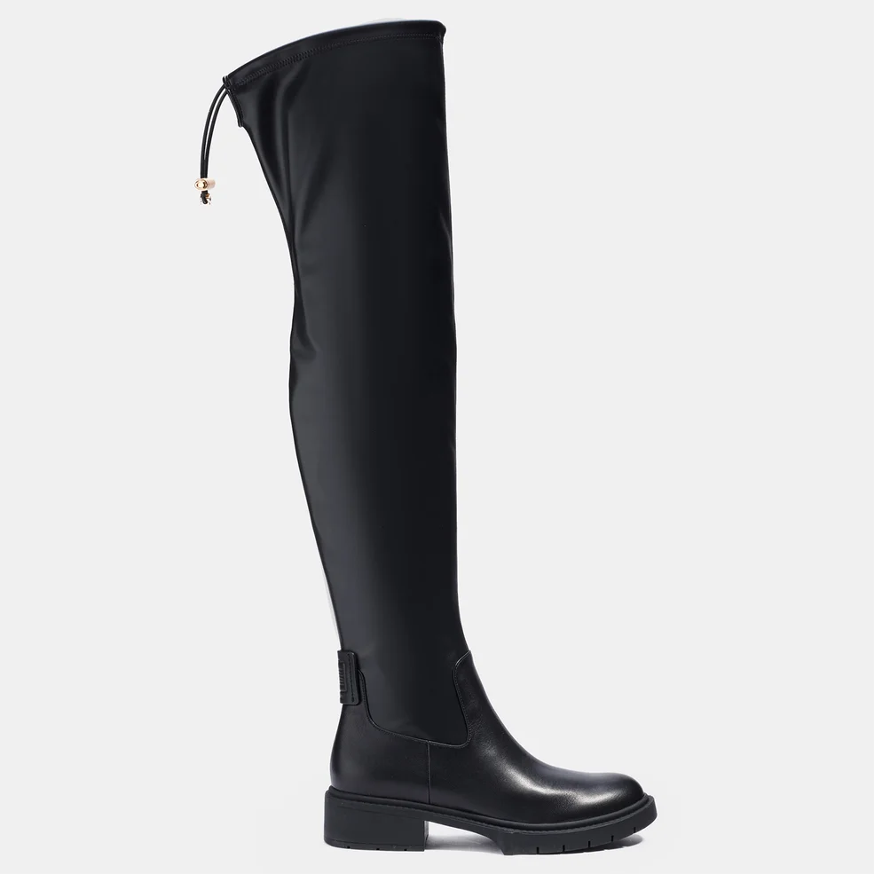 Coach Women's Lizzie Leather Over The Knee Boots - Black Image 1