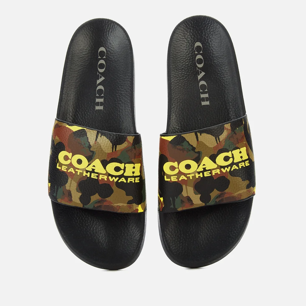 Coach Men's Camo Print Pool Slide Sandals - Camo Print Image 1