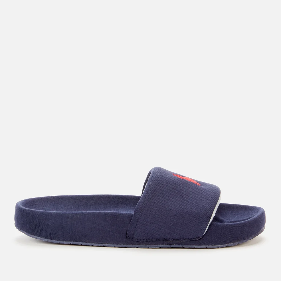 Polo Ralph Lauren Men's Hendrick Jersey Slide Slippers - Navy Image 1
