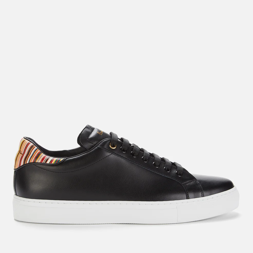 Paul Smith Men's Beck Leather Cupsole Trainers - Black Multi Spoiler Image 1