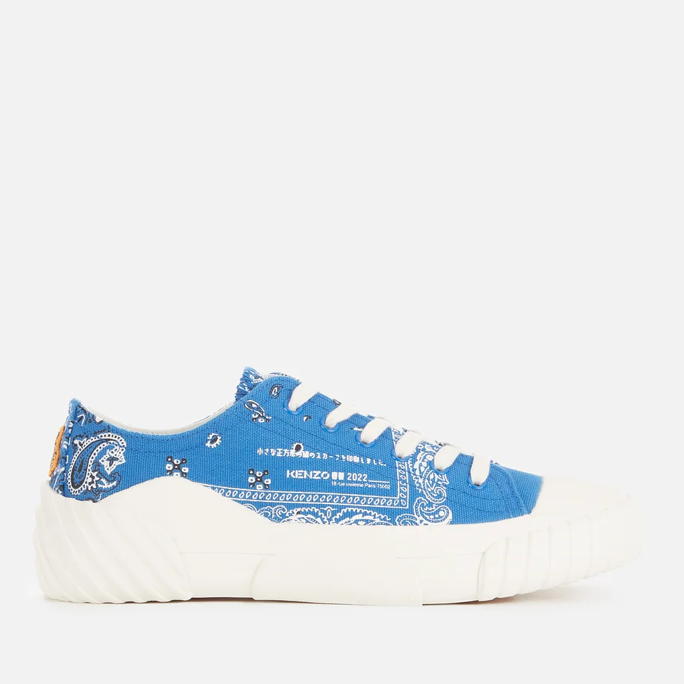 KENZO Women's Tiger Crest Low Top Trainers - Royal Blue Image 1
