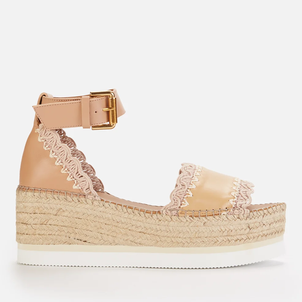 See By Chloé Women's Glyn Flatform Sandals - Nude Image 1