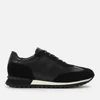 BOSS Men's Parkour Runn Leather Running Style Trainers - Black - Image 1