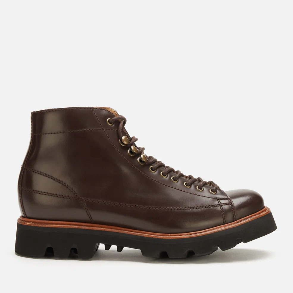 Grenson Men's Andy Leather Monkey Boots - Dark Brown Colorado Image 1