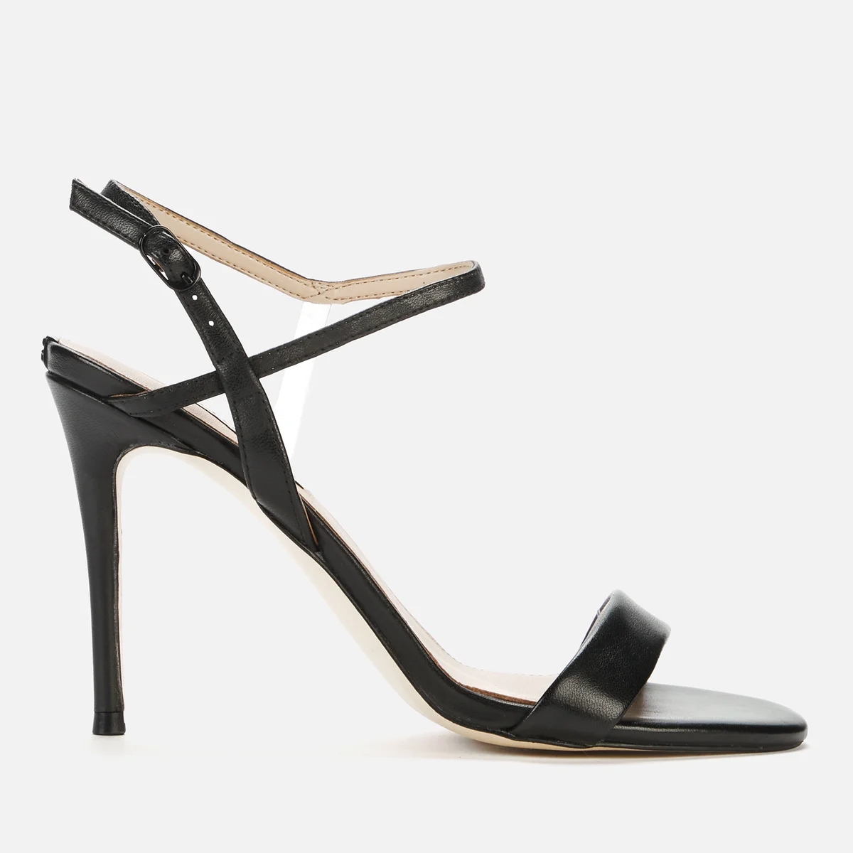 Guess Women's Kabelle Leather Heeled Sandals - Black Image 1