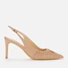 Guess Women's Amena Leather Sling Back Court Shoes - Taupe - Image 1
