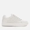 Guess Women's Ivee Leather Flatform Trainers - White - Image 1