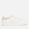 Ted Baker Women's Tarliah Leather Cupsole Trainers - White/Pink - Image 1