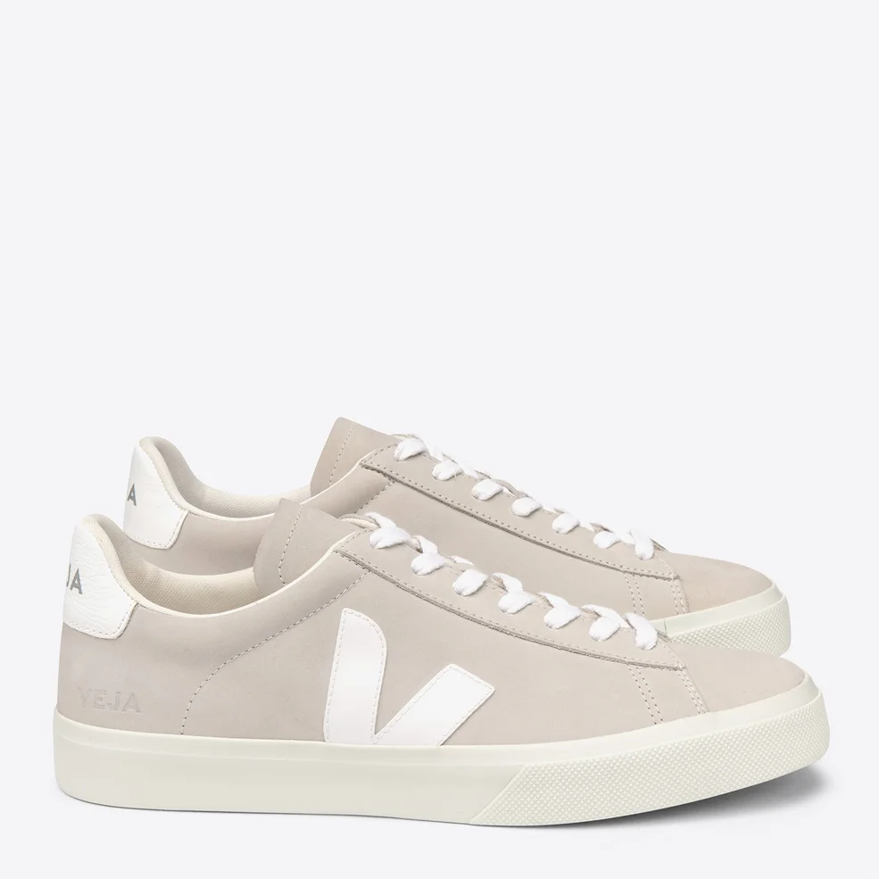 Veja Women's Campo Nubuck Trainers - Natural/White Image 1