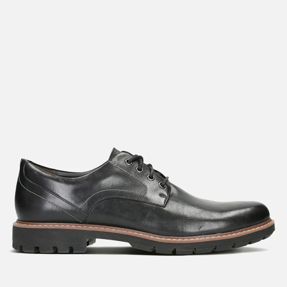 Clarks Men's Batcombe Hall Leather Derby Shoes - Black Image 1