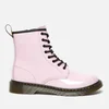 Dr. Martens Youth 1460 Patent Lamper Boots - Pale Pink - Image 1