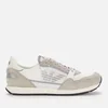 Emporio Armani Men's Fire Suede Running Style Trainers - Grey/Off White - Image 1