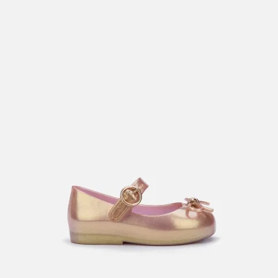 Mini Melissa Girls' Sweet Love Lace Ballet Flat Sandals - Pink