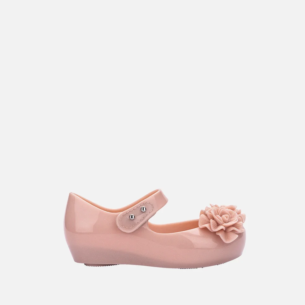 Mini Melissa Girls' Ultragirl Garden Ballet Flat Sandals - Pink Image 1
