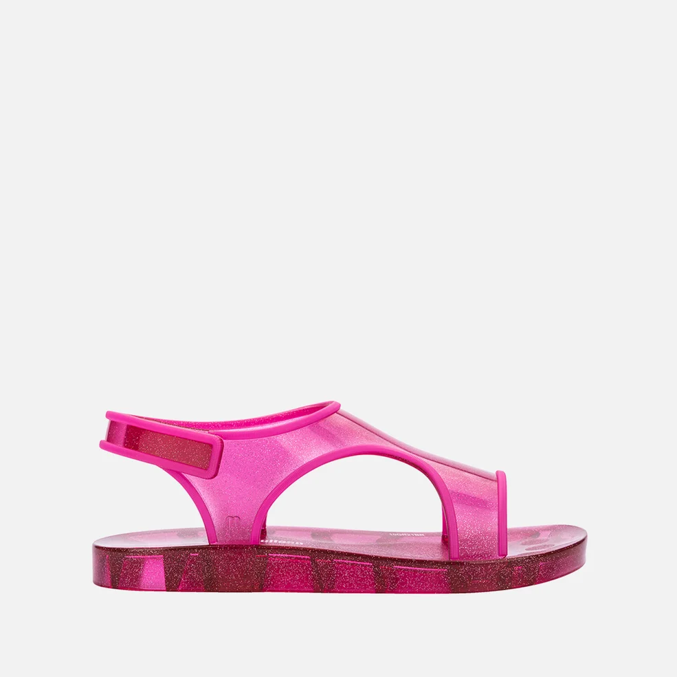 Mini Melissa Girls' Aqua Sandals - Pink Image 1