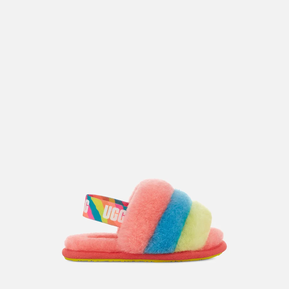 UGG Toddlers' Fluff Yeah Slide Slippers - Peach Bliss Image 1